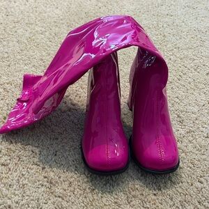 Ellie Shoes Women’s Knee High Boot, size 7, hot pink/ Fuscia